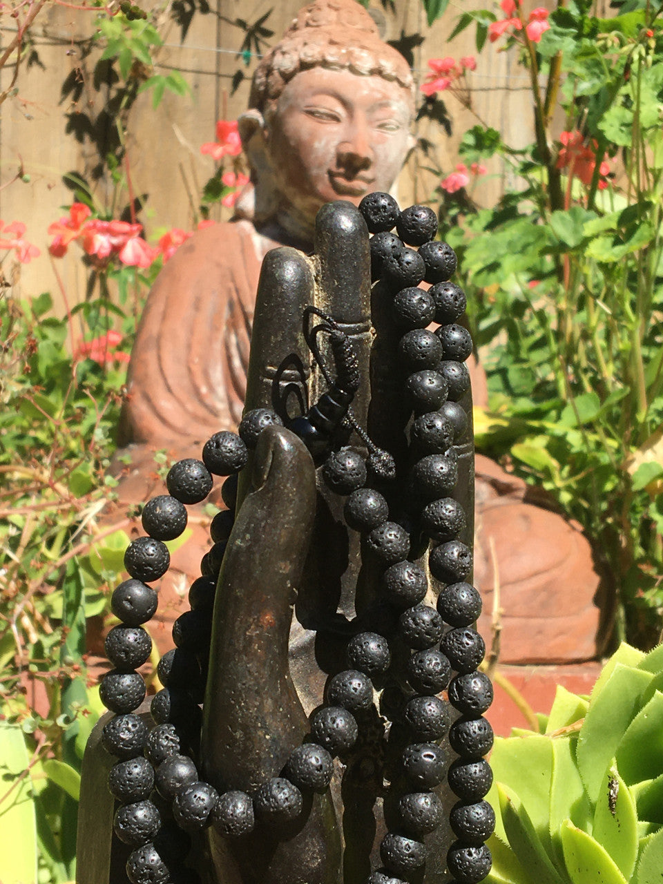 Lava Rock Mala, 8mm