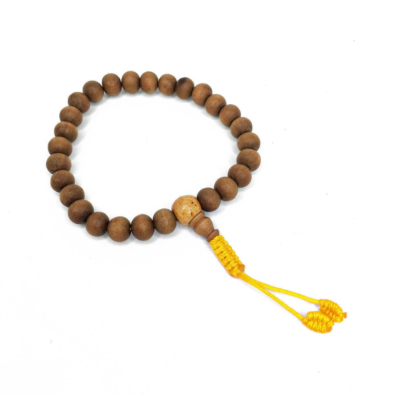 Sandalwood Wrist Mala 27 Beads 8mm