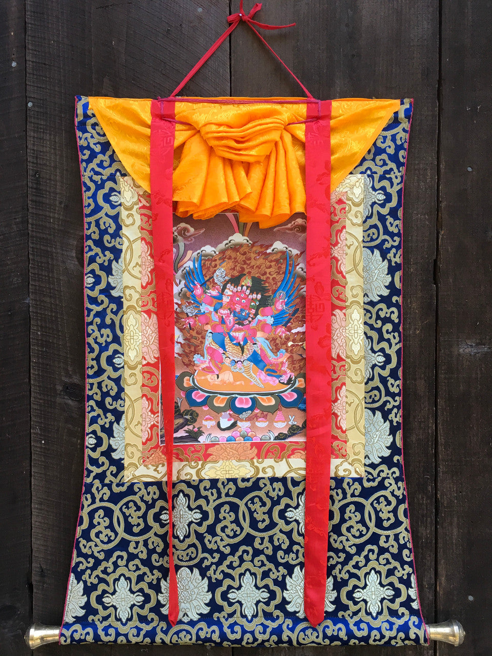 Red Hayagriva Thangka - 31" x 21"