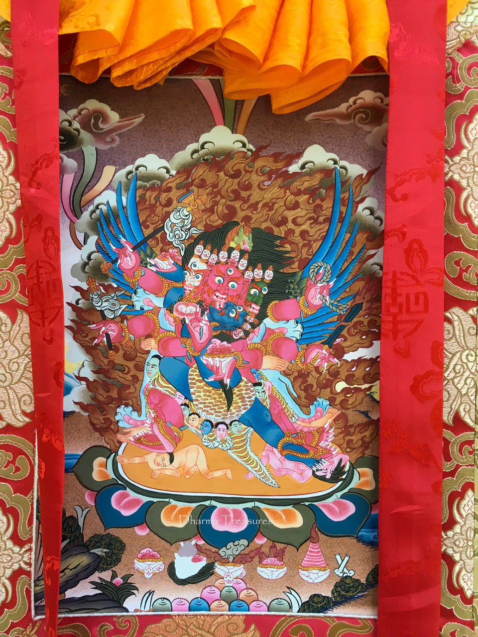 Red Hayagriva Thangka - 31" x 21"