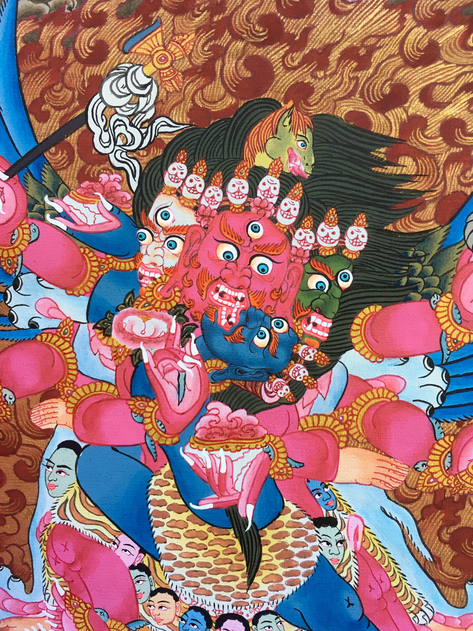 Red Hayagriva Thangka - 31" x 21"