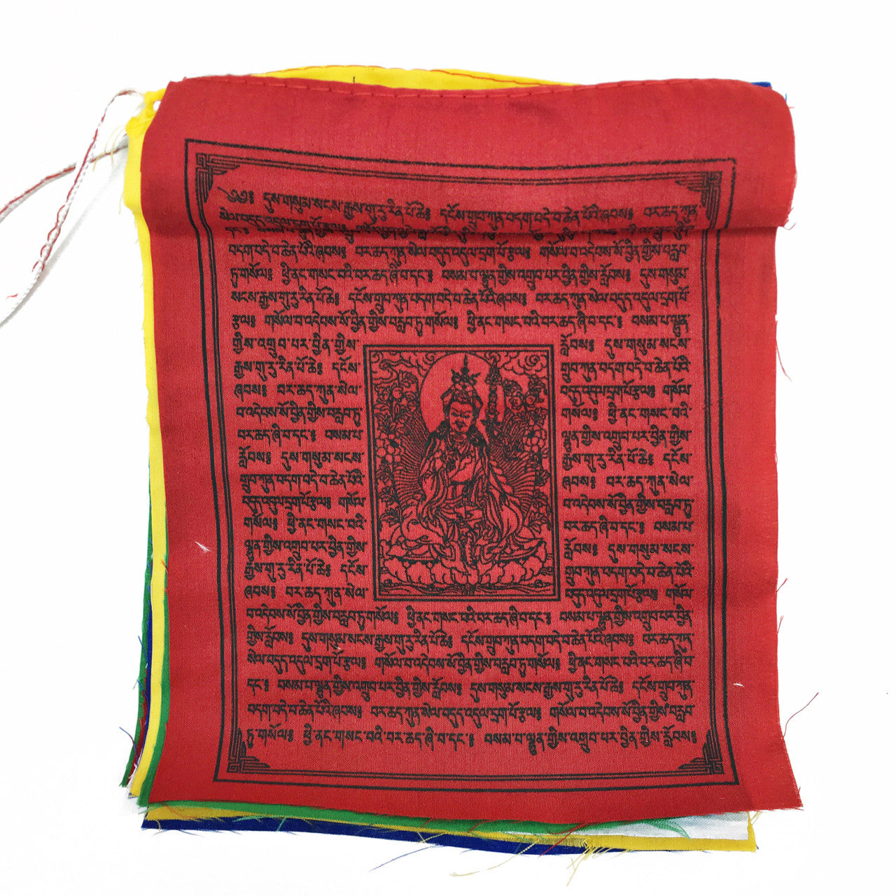 Multi-Deity 5-Color Prayer Flag 6" x 8"