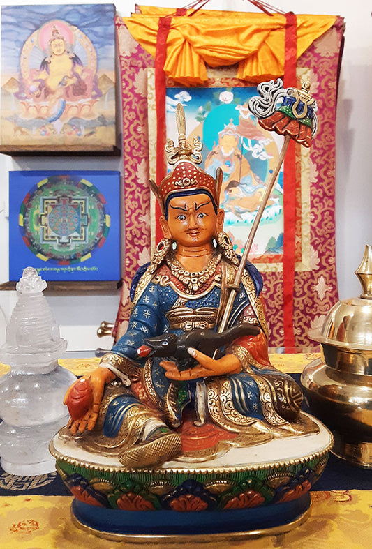 Orgyen Khandro Norlha Painted Statue, 8.75"