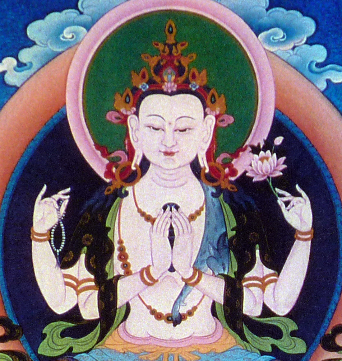 Chenrezig Giclee Print by Kumar Lama 11"x14"