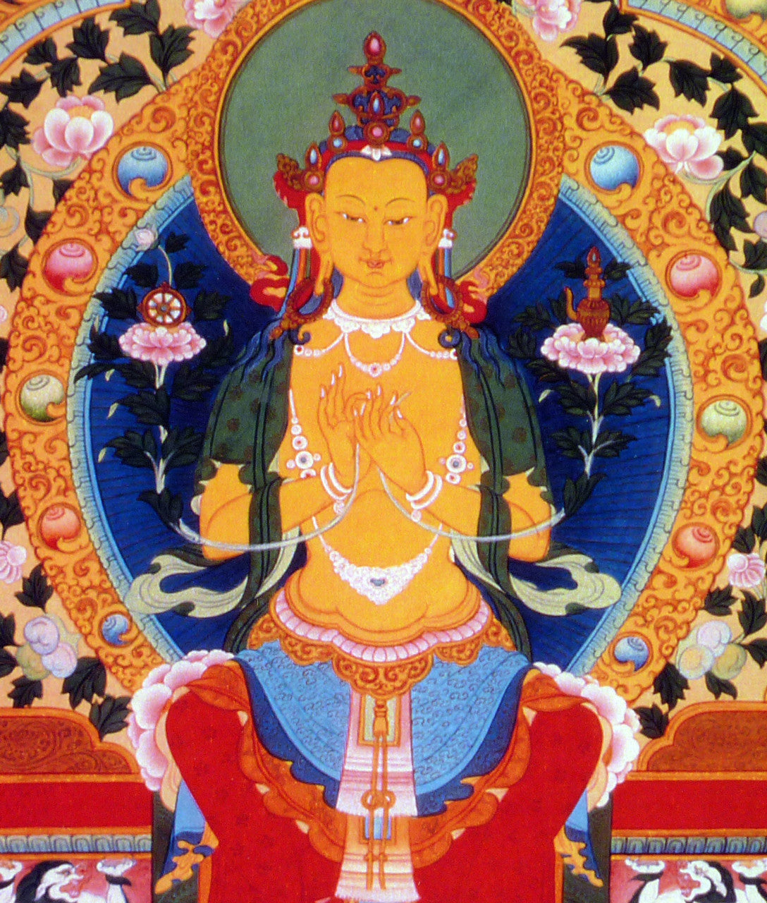 Print of Maitreya Thangka by Kumar Lama
