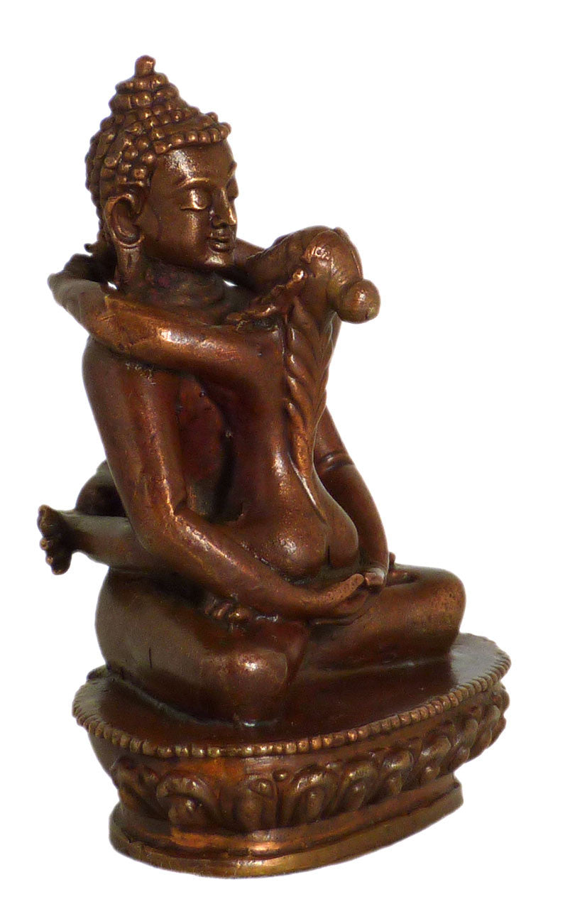 Kunzang Yab Yum Statue 2.5" (side view)