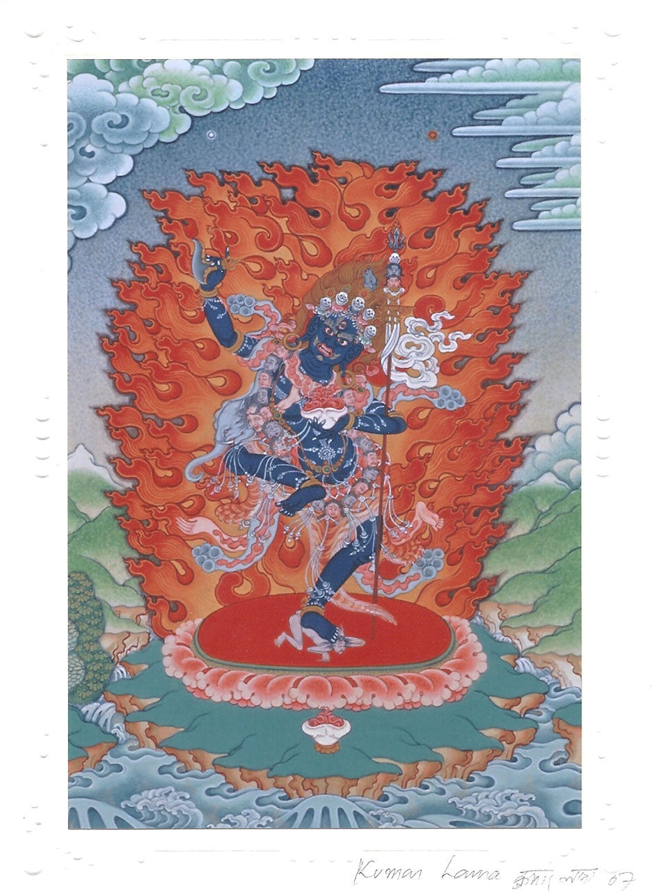 Troma Nagmo Deity Card Print, by Kumar Lama