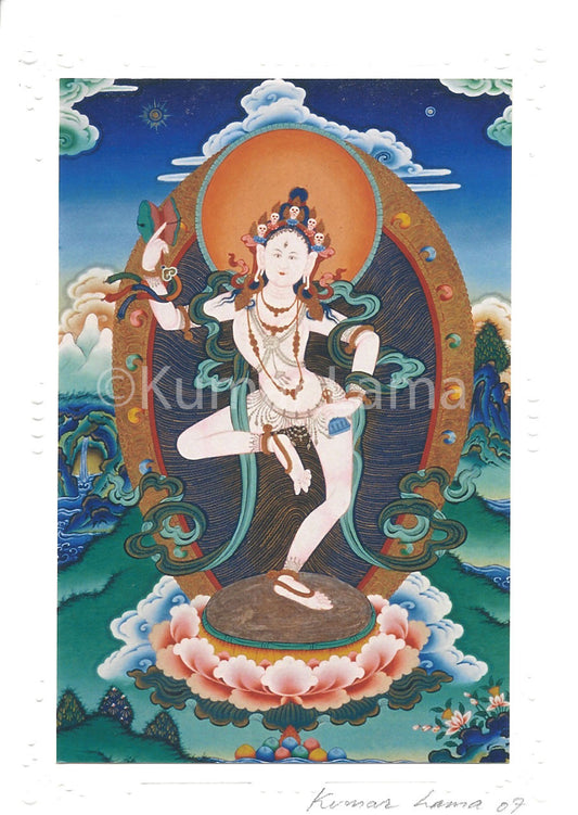 Machig Labdron Deity Card Print by Kumar Lama