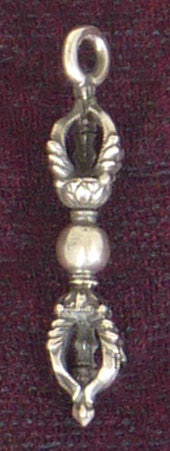 Small Silver Dorje Pendant by Natsog Dorje