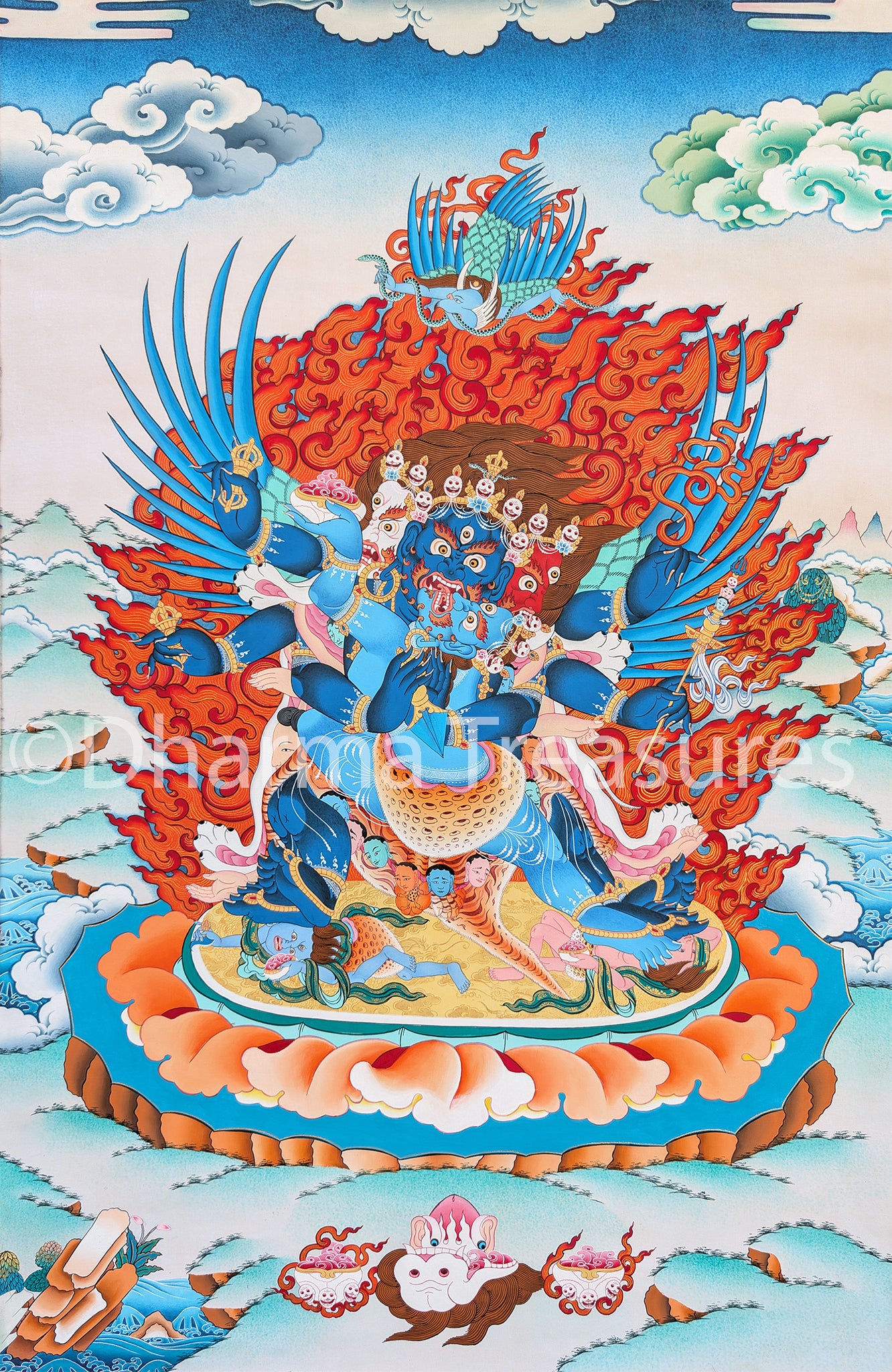 Vajrakilaya Thangka 44"x63"
