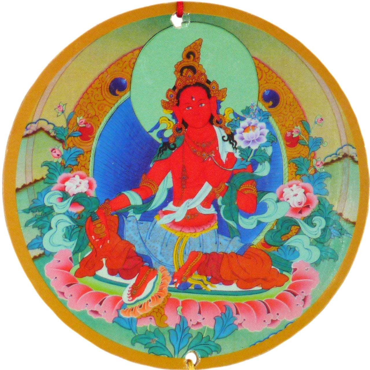 Red Tara Hanging Medallion