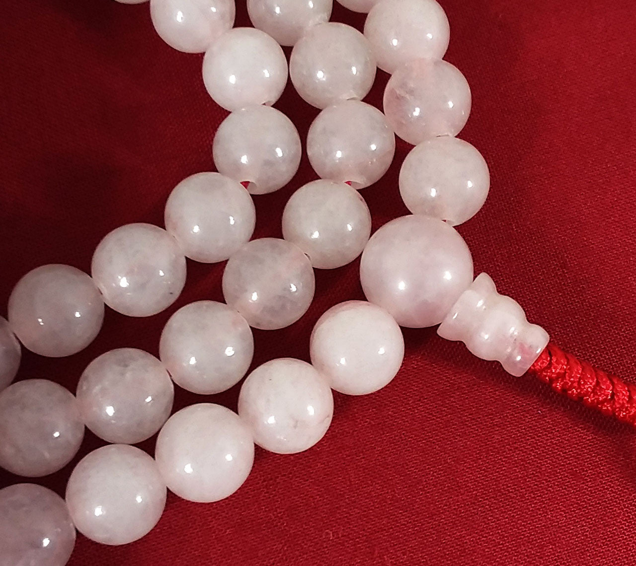 Light Pink Rose Quartz Mala