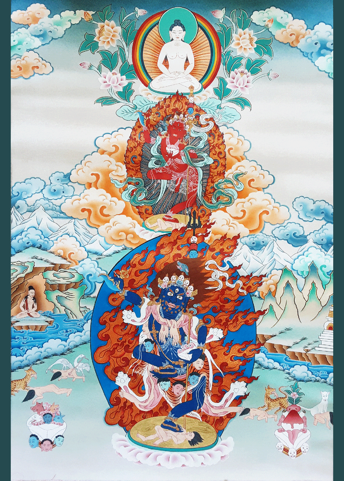 Troma Trikaya Dakini Thangka Photo (Various Sizes)
