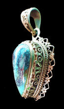 Turquoise Silver Teardrop Pendant