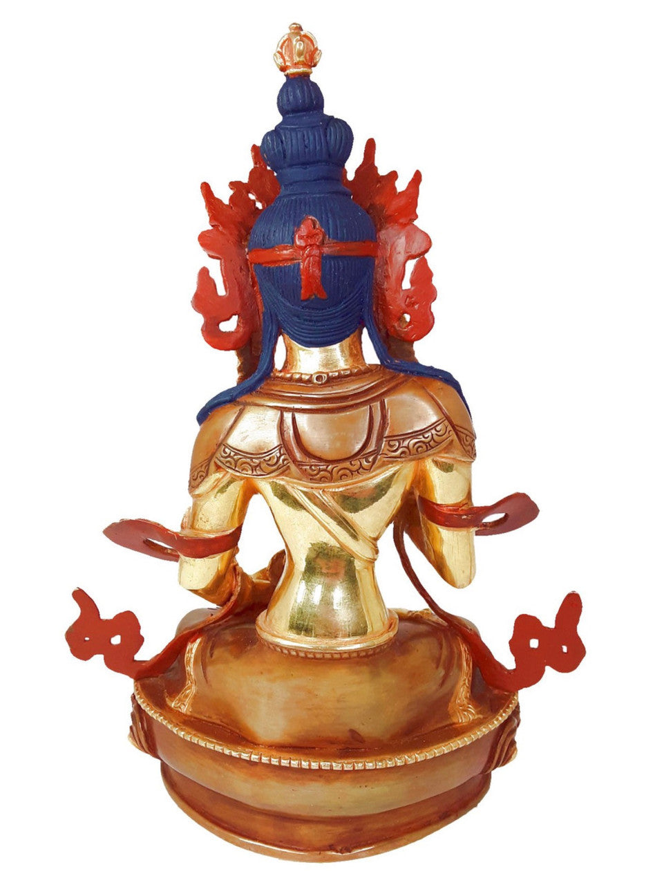 Half-Gold Vajrasattva Statue, 8.5"