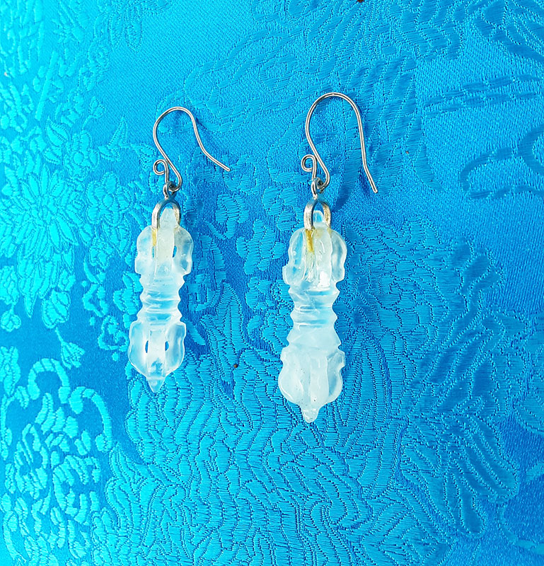 Quartz Vajra Earrings