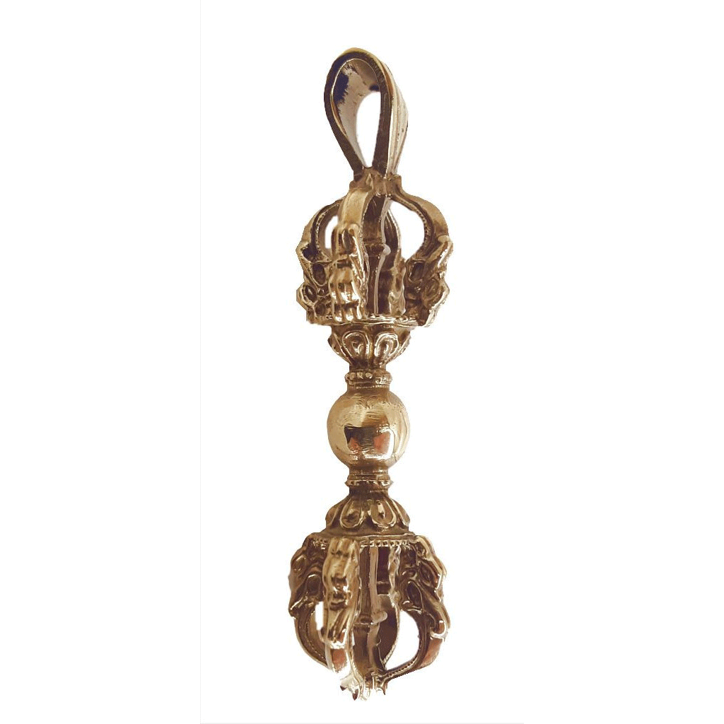 Dorje Pendant, Brass LG