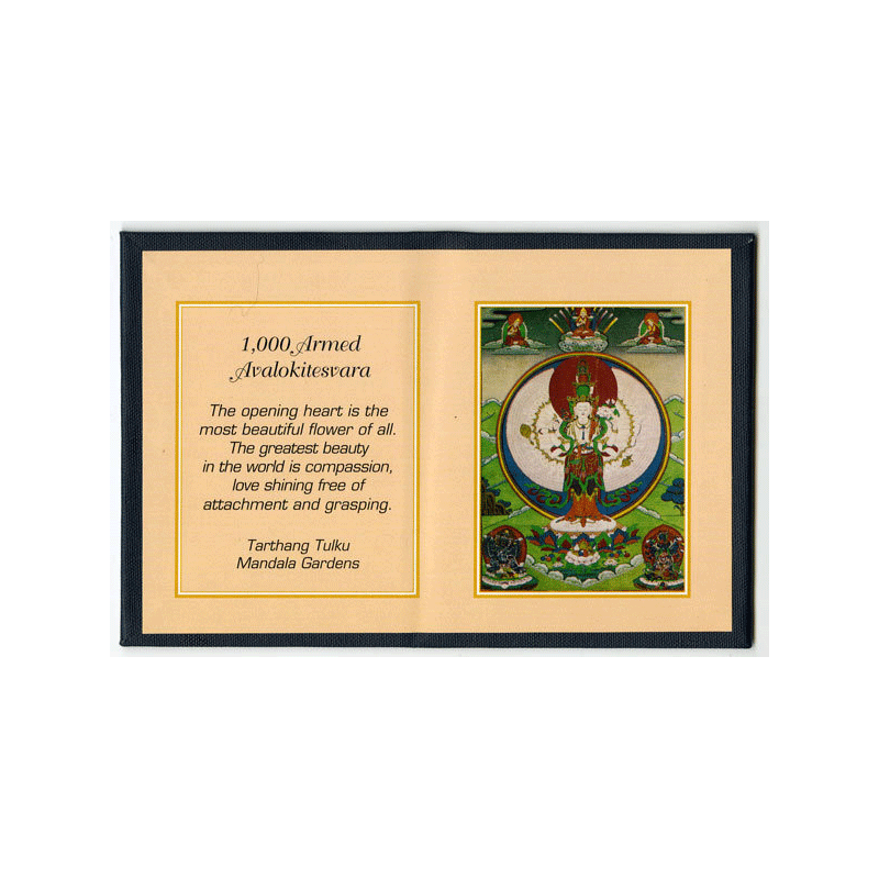 Thousand Armed Avalokitesvara (Chenrezig) - Folding Thangka