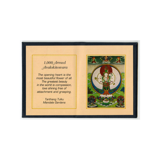 Thousand Armed Avalokitesvara (Chenrezig) - Folding Thangka