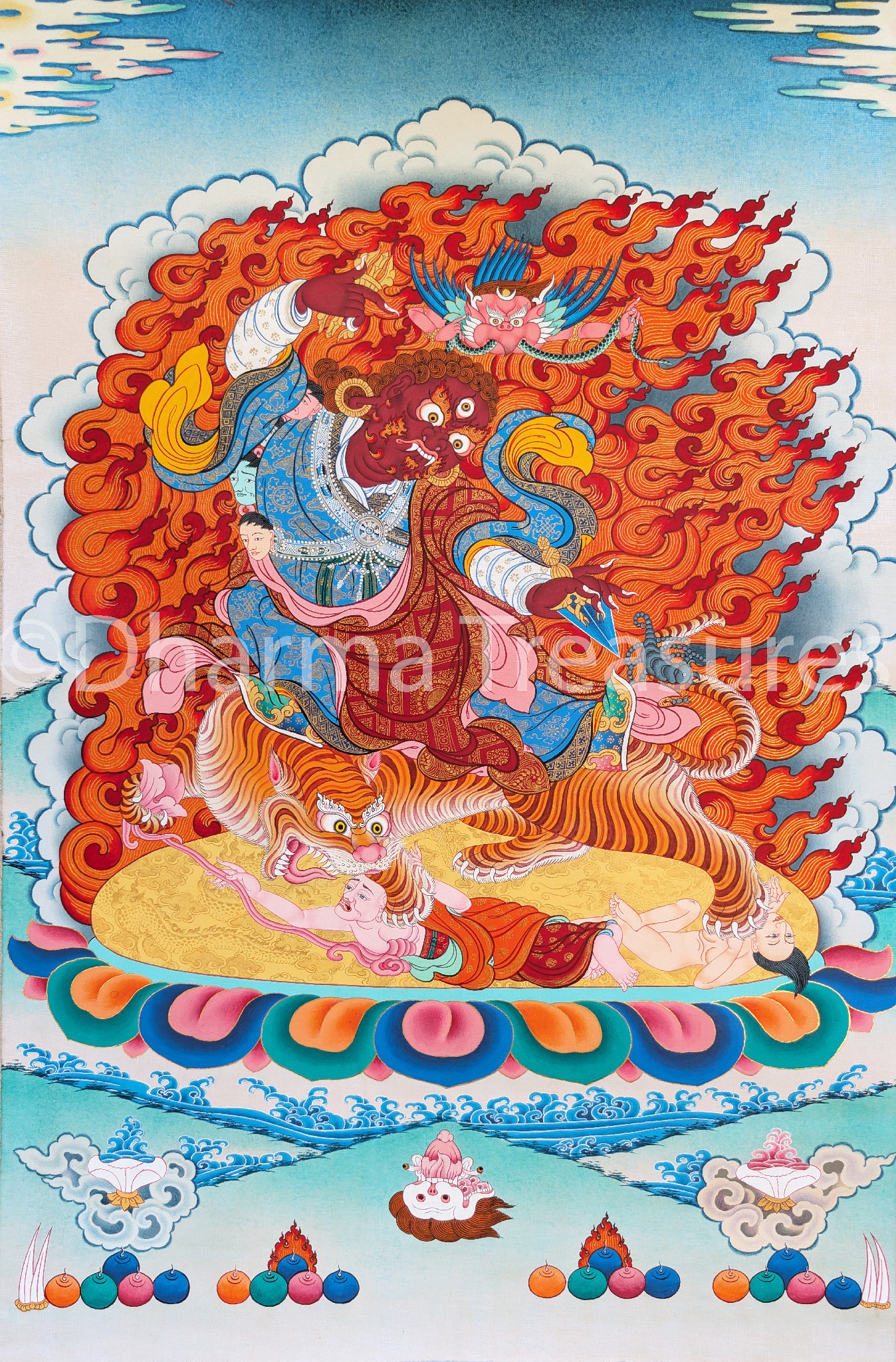 Dorje Drolo Thangka 32" X 47"