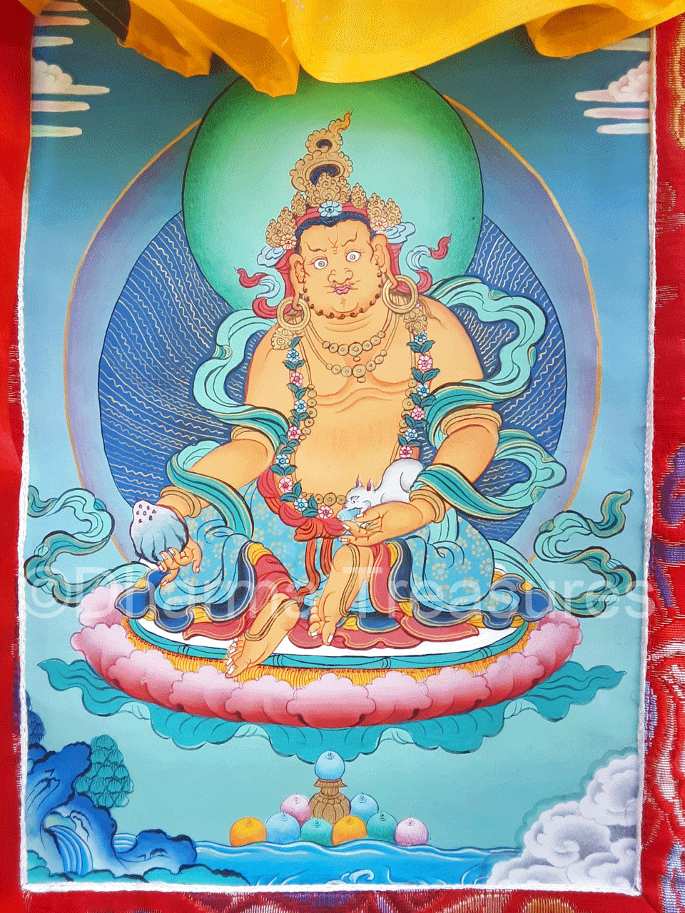 Dzambhala Thangka 18"x30"