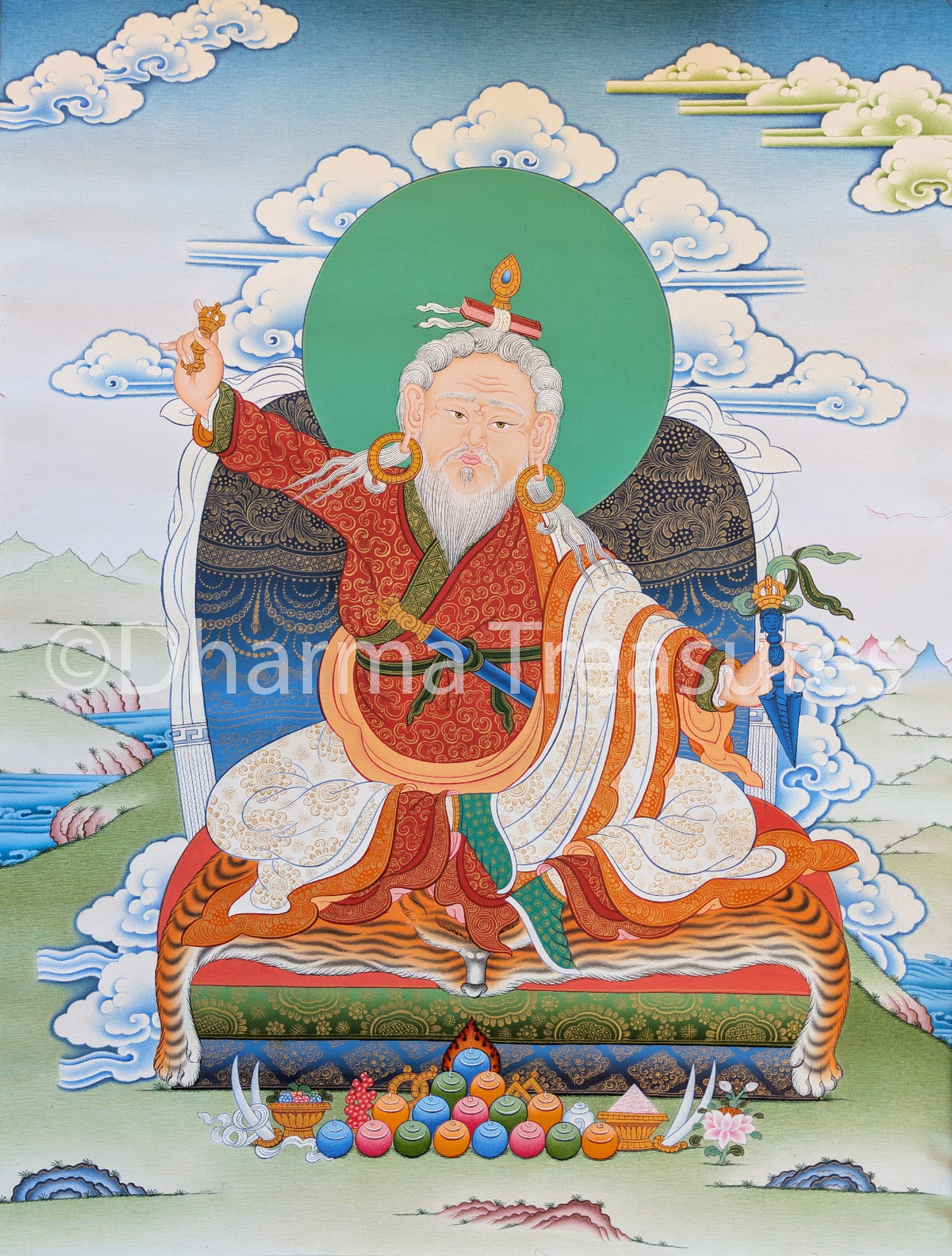 Dudjom Lingpa Thangka 38"x51"