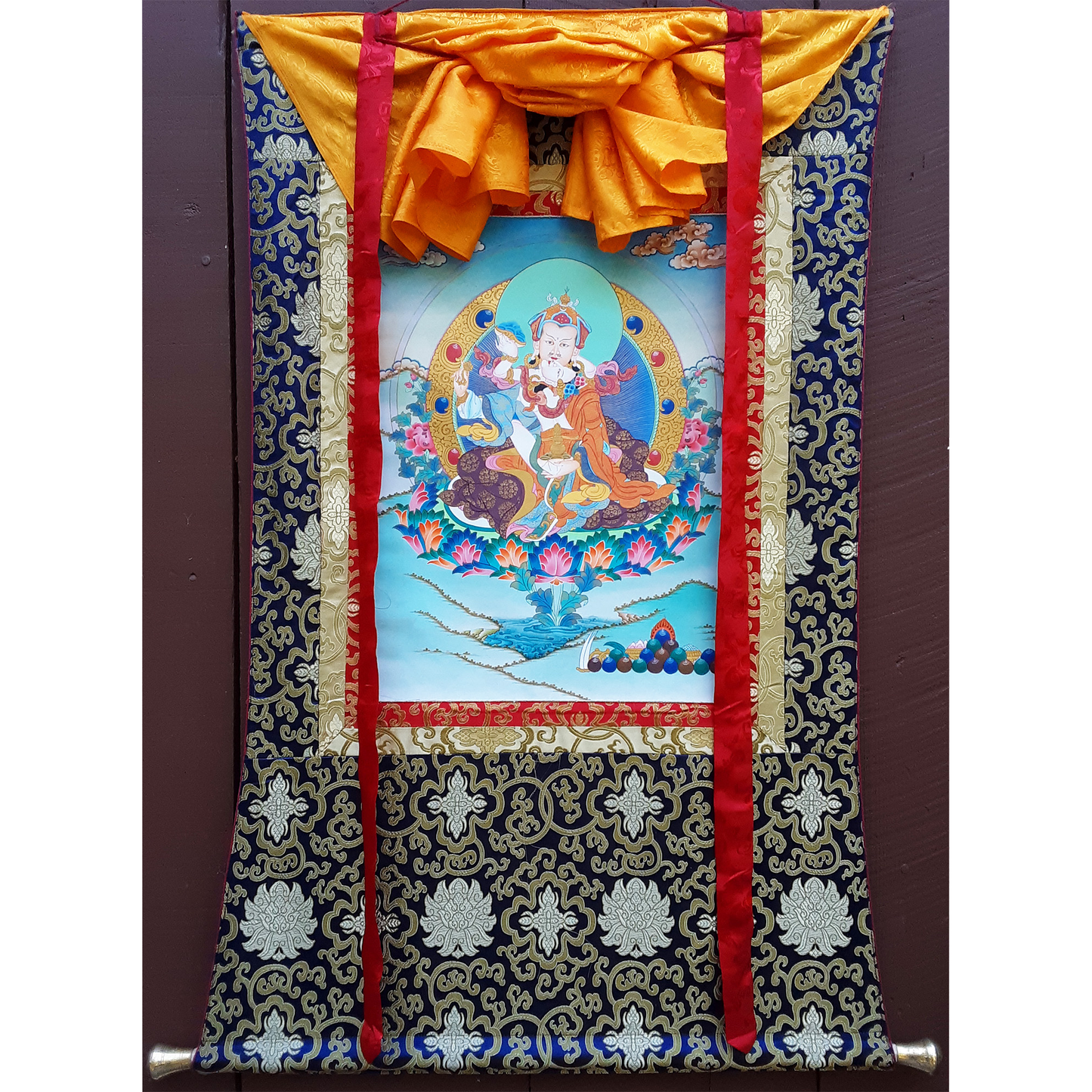 Guru Rinpoche Yabyum Thangka 32"x42"