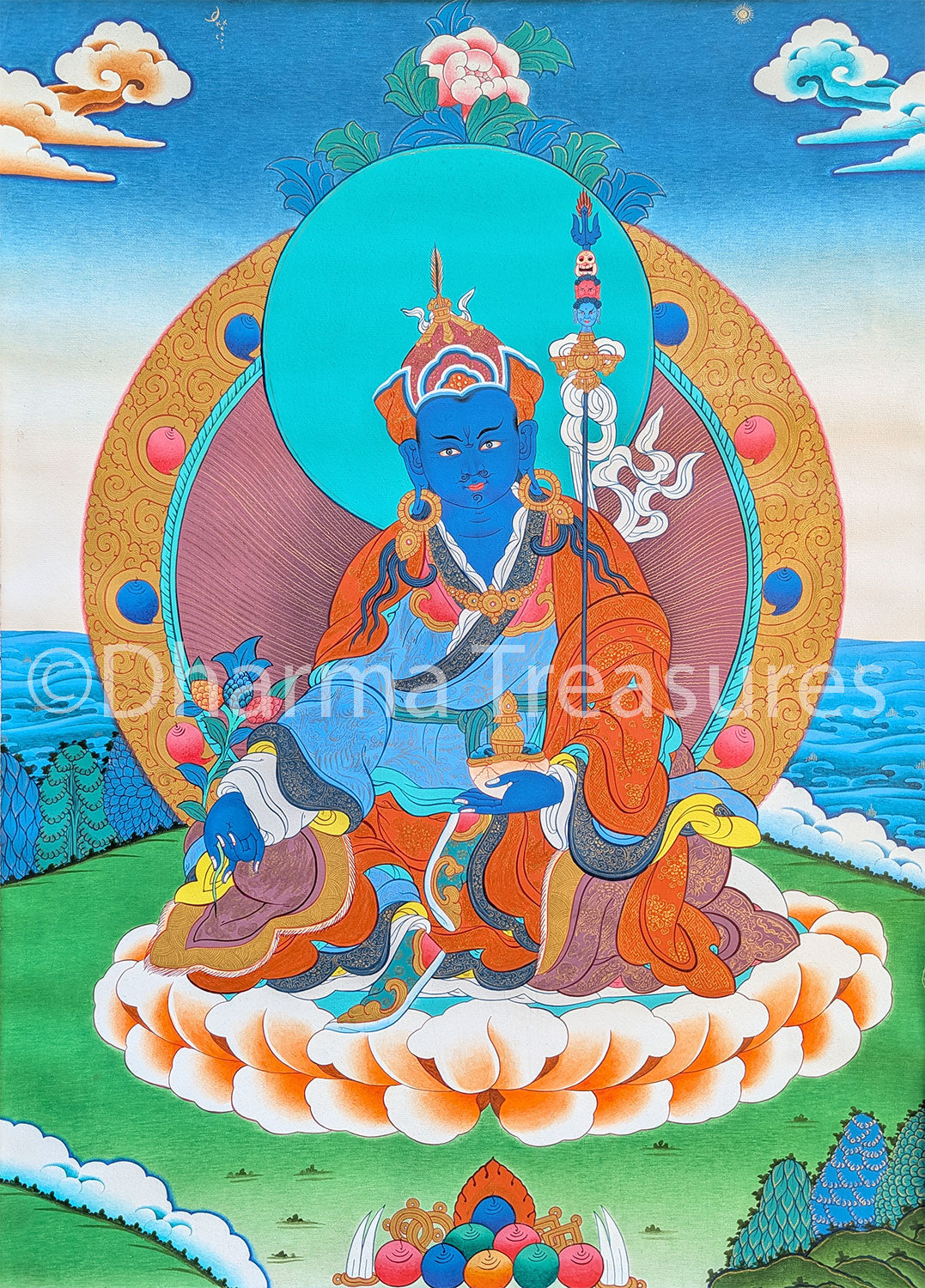 Orgyen Menla Thangka 32"x44"