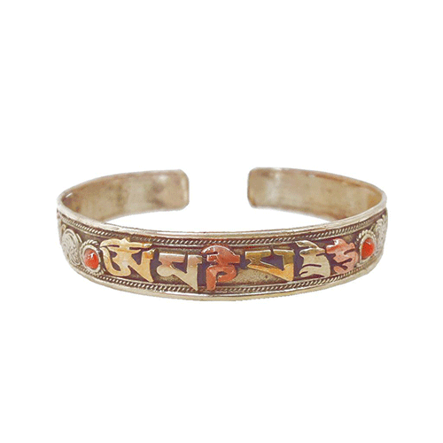 White Metal Mani Bracelet