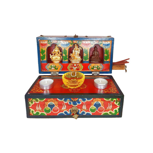 Traveling Wooden Shrine Box