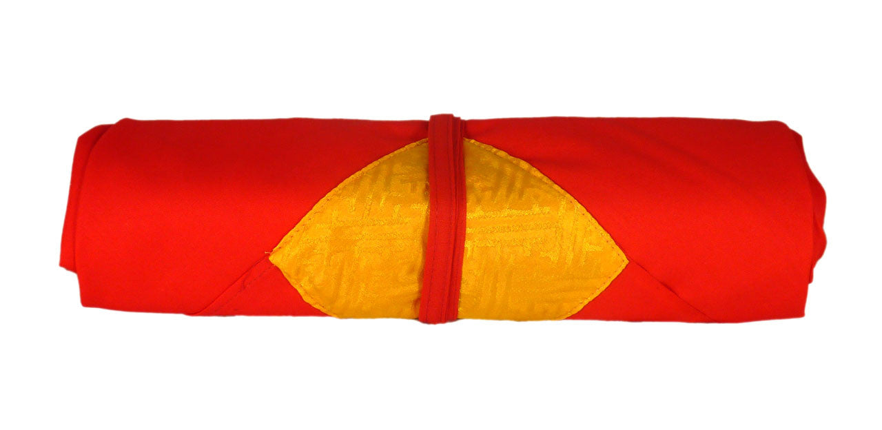 Red and Yellow Cloth for Pecha Wrapping and Mandala Offerings