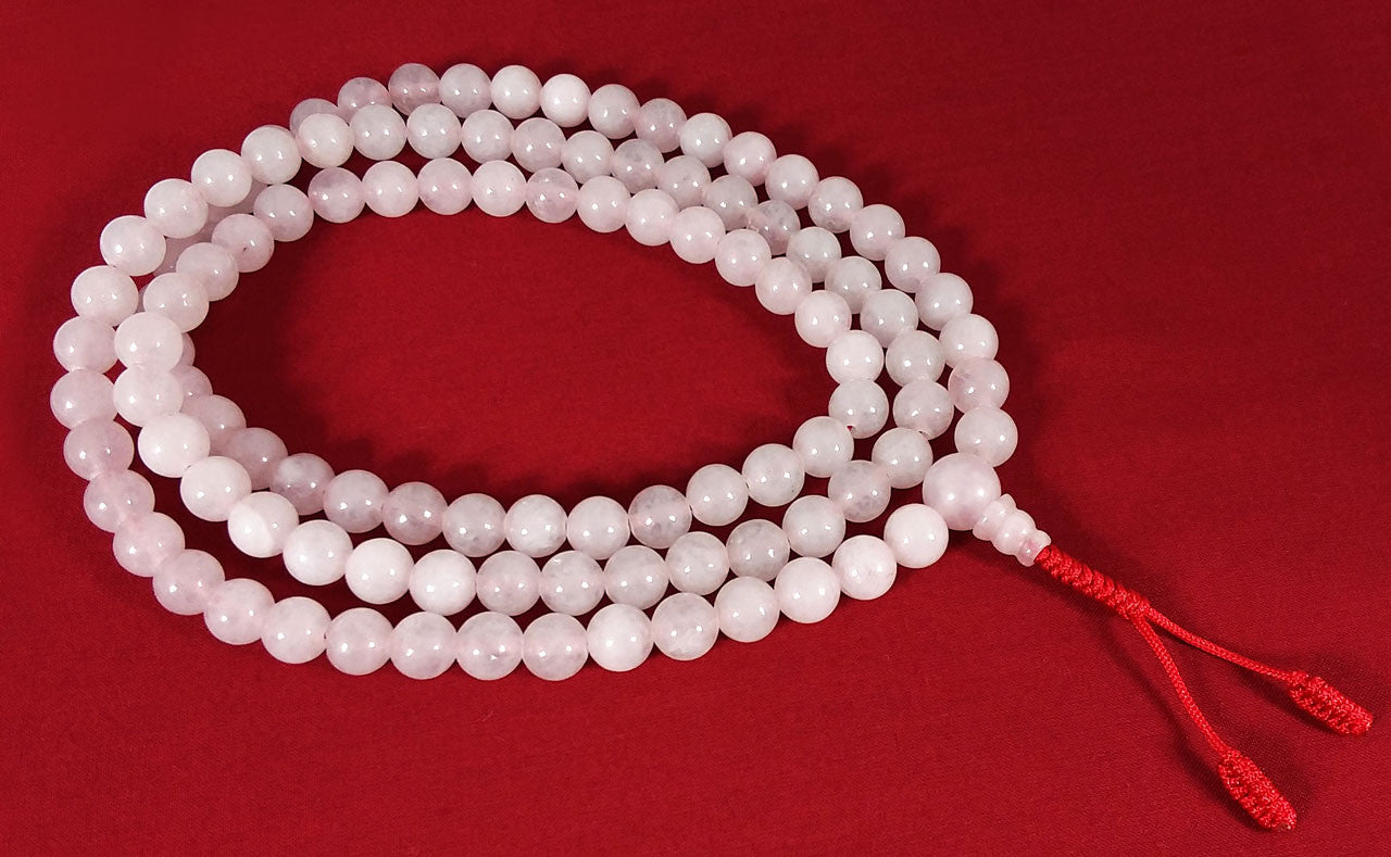 Light Pink Rose Quartz Mala