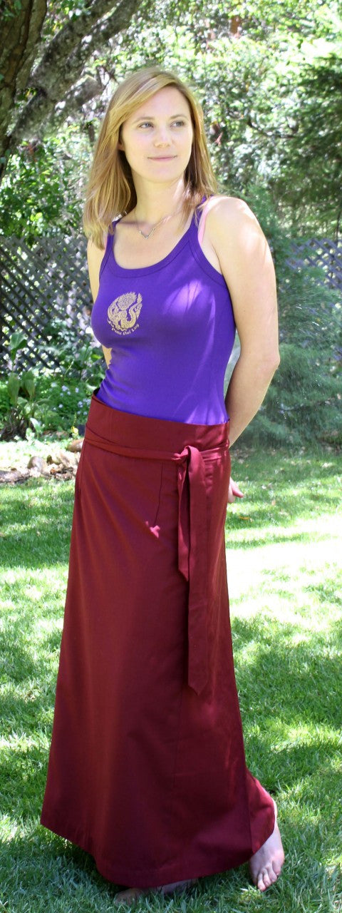 Burgundy Meditation Skirt Uni-sex