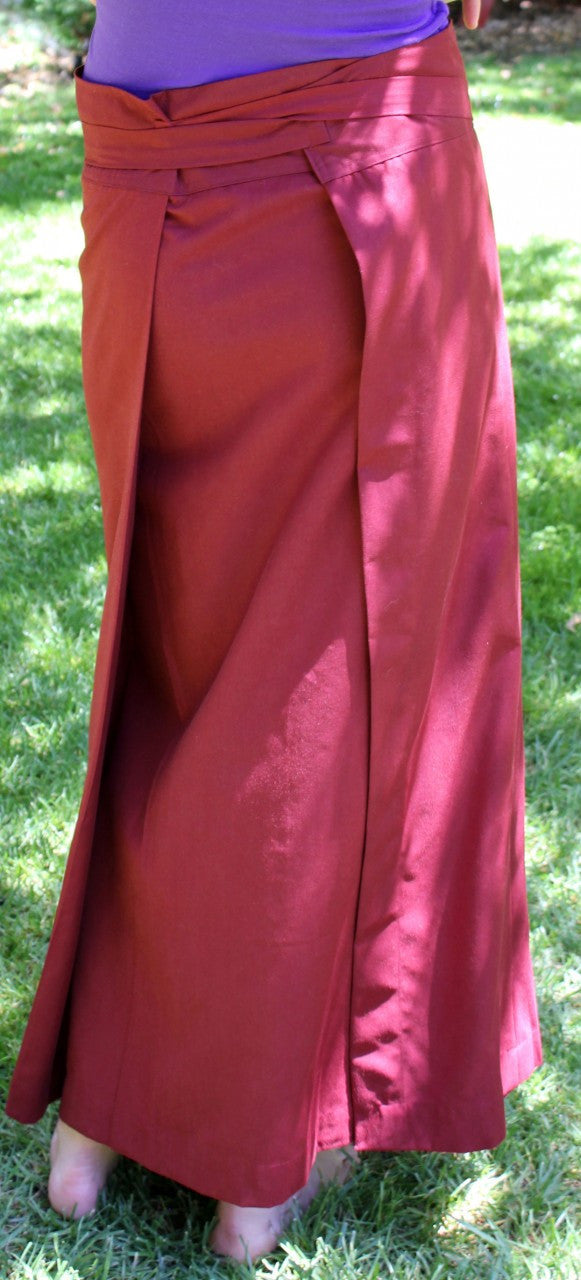 Burgundy Meditation Skirt Uni-sex
