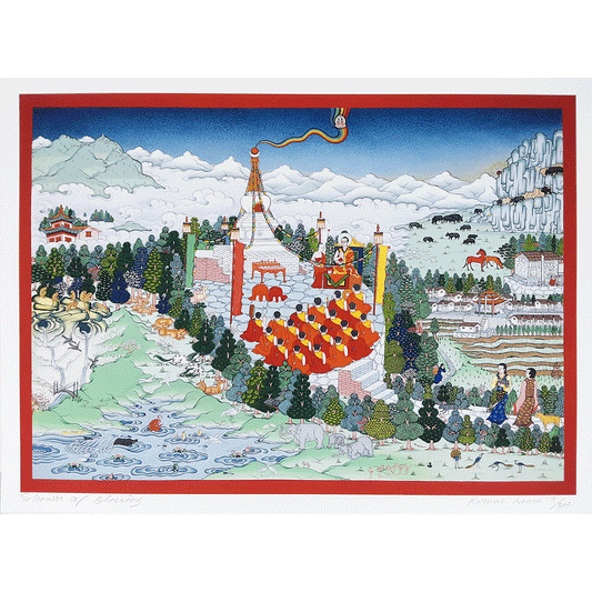 Shower Blessings Print by Kumar Lama 11"x15"