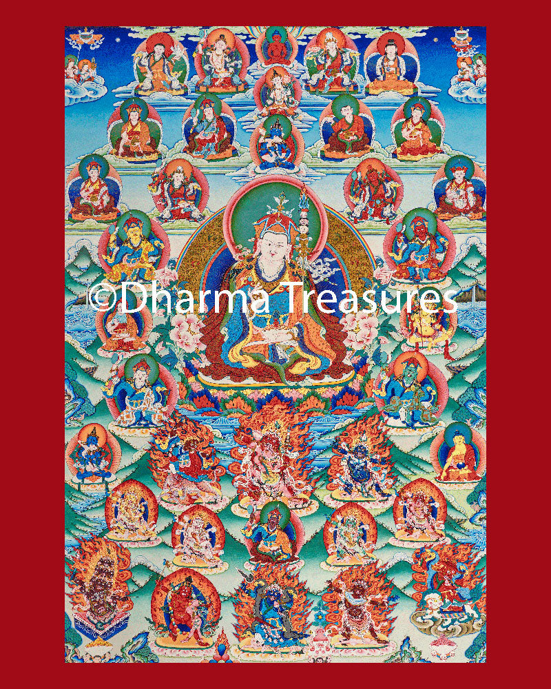 Seven Treasures Retinue Canvas Print 16"x20" (various colors)