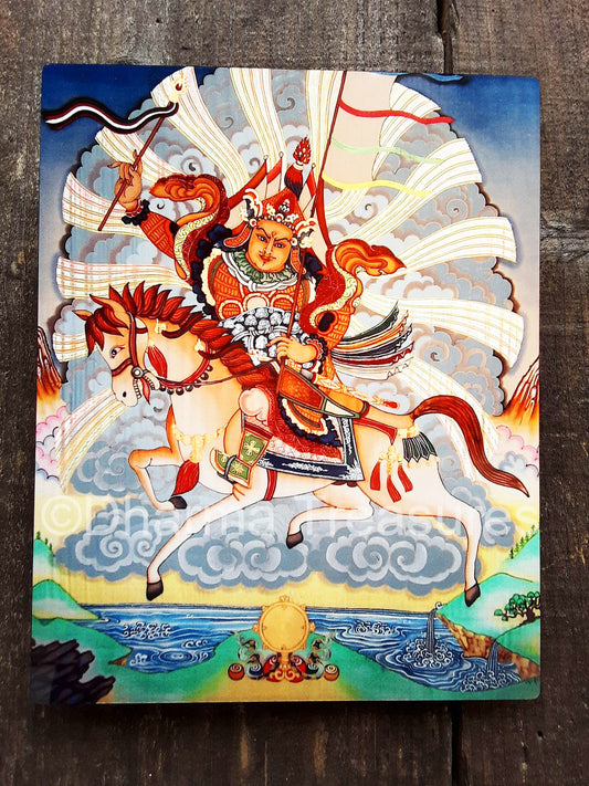 King Gesar Metal Print 8"x10" by Neljorma Tendron (Discounted)