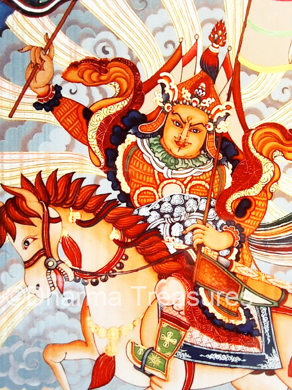 King Gesar Metal Print 8"x10" by Neljorma Tendron (Discounted)