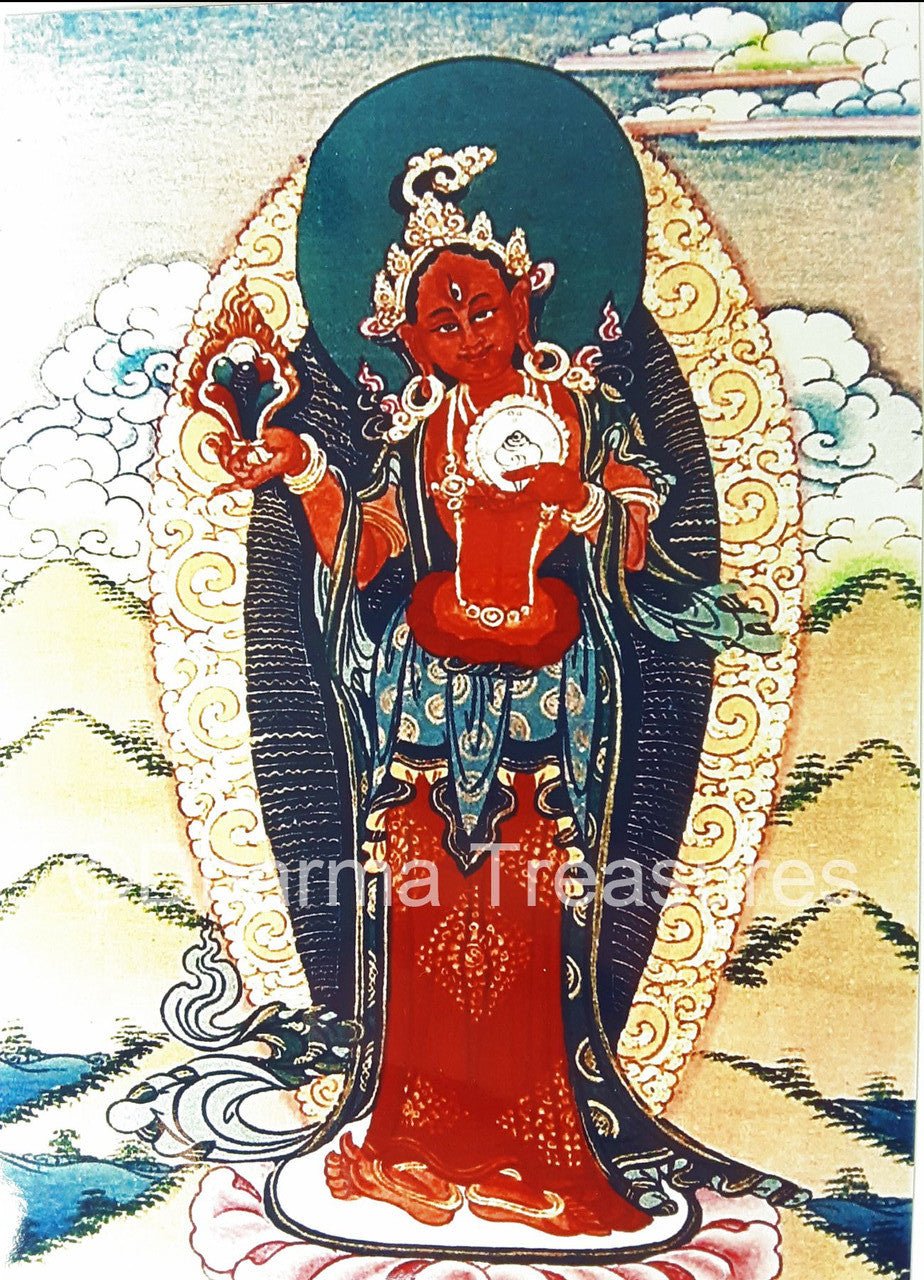 Red Saraswati Photo, 4x6