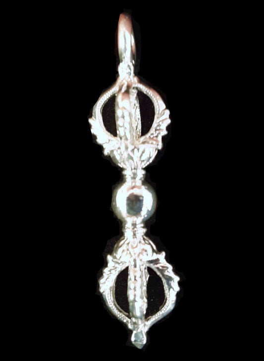 Small Silver Dorje Pendant by Natsog Dorje