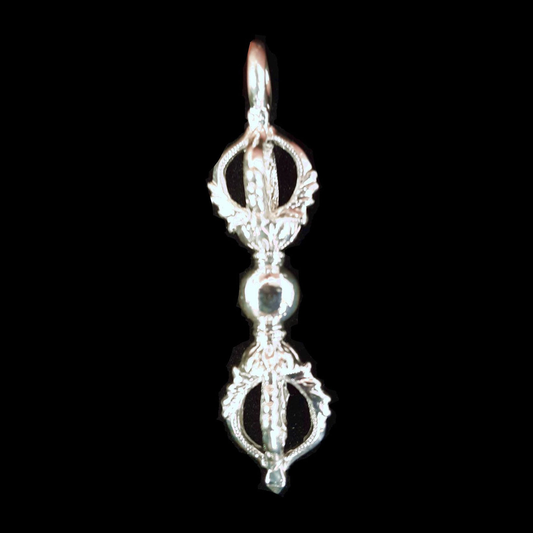 Small Silver Dorje Pendant by Natsog Dorje