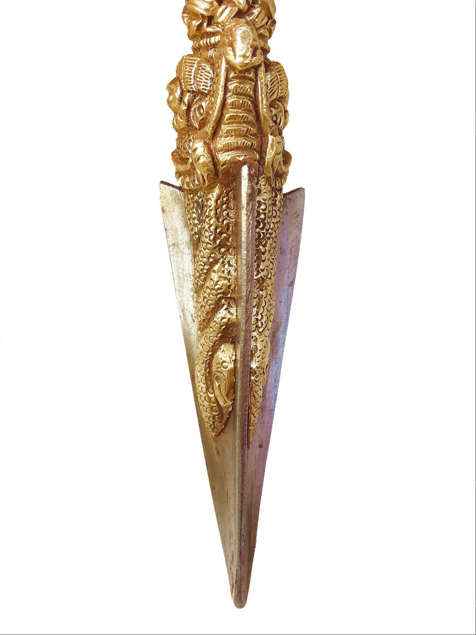 3 Metal Vajratop  Phurba, 7.5"