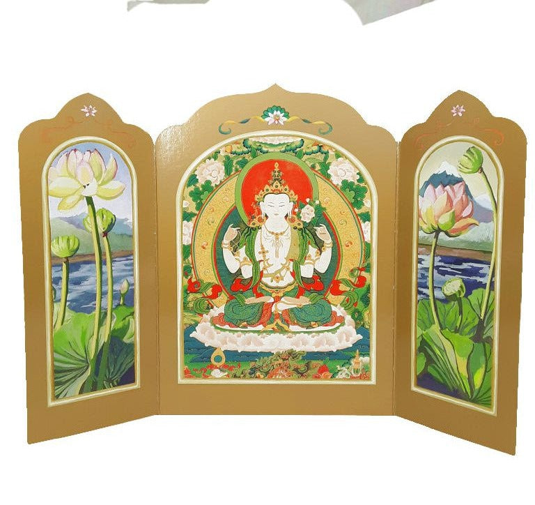 Avalokiteshvara (Chenrezig) - Traveling Altar Card
