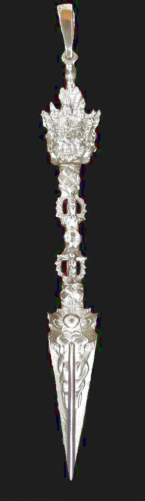 Silver Hayagriva Phurba Pendant