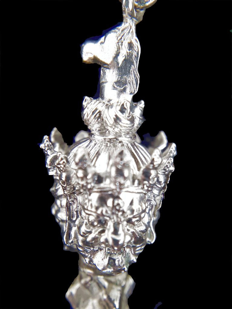 Silver Hayagriva Phurba Pendant by Natsog Dorje