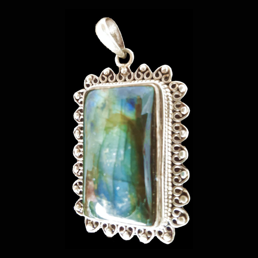 Labradorite Rectangle Pendant
