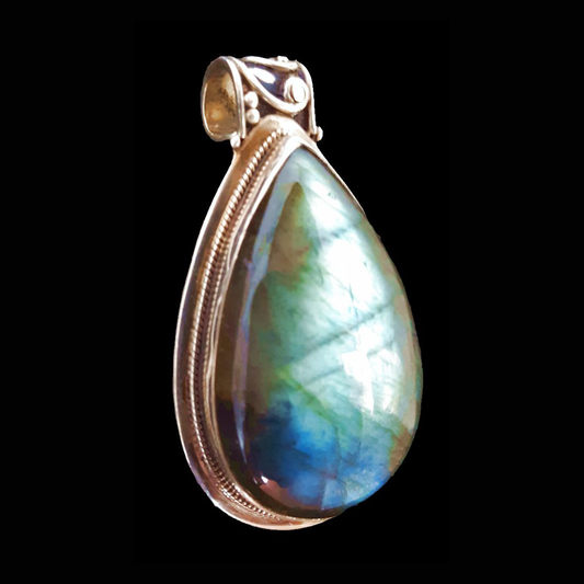 Labradorite Teardrop Pendant