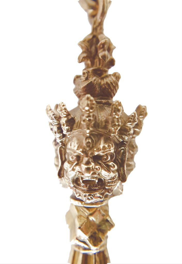 Phurba Pendant, Brass 3.5"