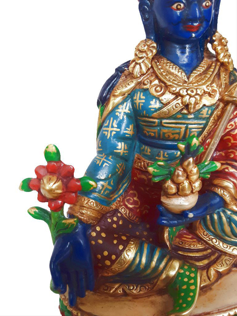 Orgyen Menla Painted Statue, 6"