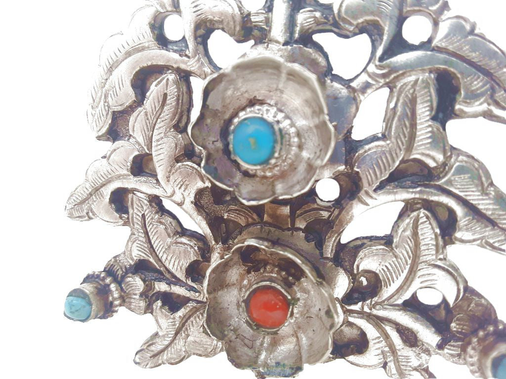 Silver-Plated Metok (Flower) Torma